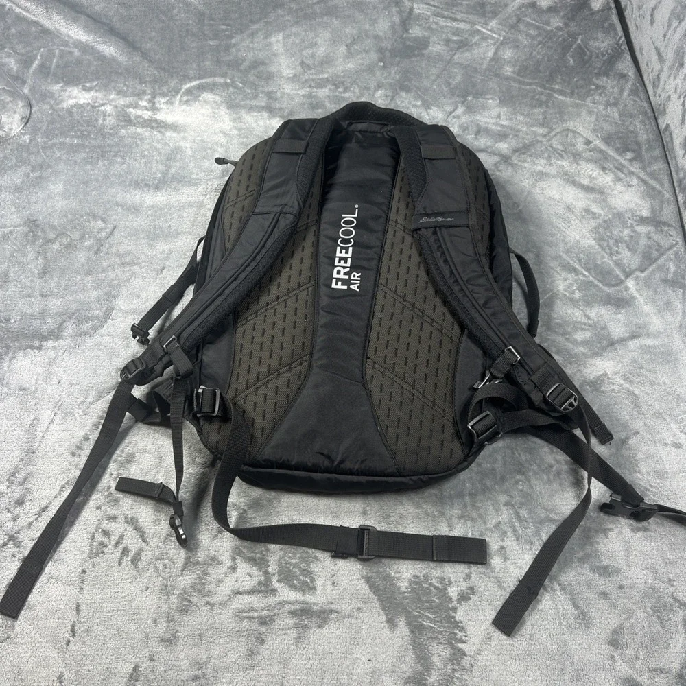 Eddie Bauer Guide Backpack Adventurer 30L Black Bag Hiking Travel Laptop Unisex‎